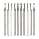 10個セット ダイヤモンド研削ヘッド 2mm 直径 3/32