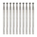10個セット ダイヤモンド研削ヘッド 2.5mm 直径 3/32