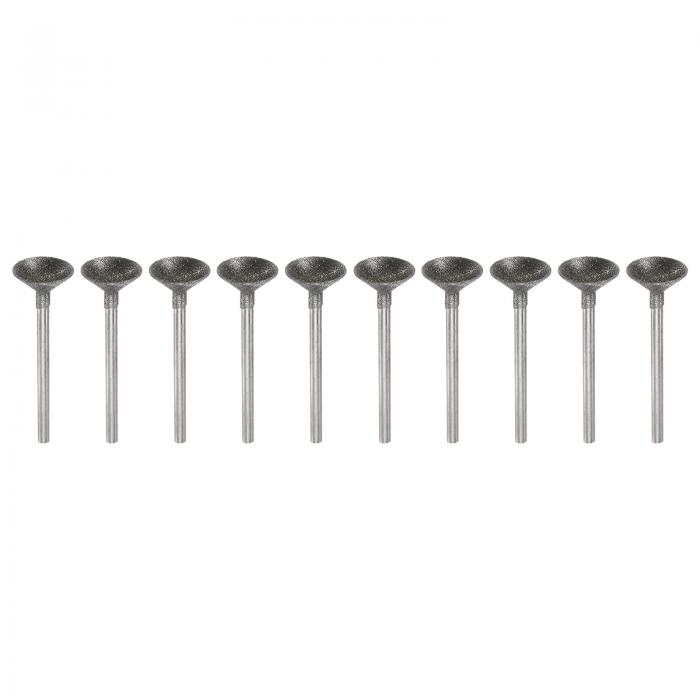 ダイヤモンド研削ヘッド10個セット 14mm直径 1/8