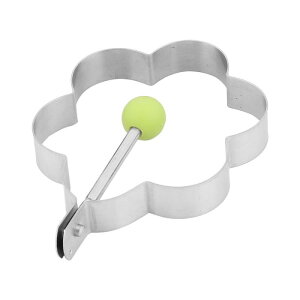 ソウテン uxcell エッグモールド キッチン 金属 花型 ケーキ カップケーキ クッキーメーカー フライドエッグ シルバートーン
