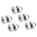 中空ねじボルト 中空ボルト 中空スリーブ ナット付き六角ファスナー 304ステンレス鋼 M10x16mm 5本入り(3)