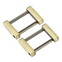 財布ストラップリング 金属 ねじ込み シャックル 交換用 バックル レザー バッグ クラフト DIY アクセサリー用 長さ28mm ブロンズ 2個