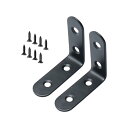 アングルブラケット ブレースファスナー ステンレス製 ネジ入 50x50mm 2個入