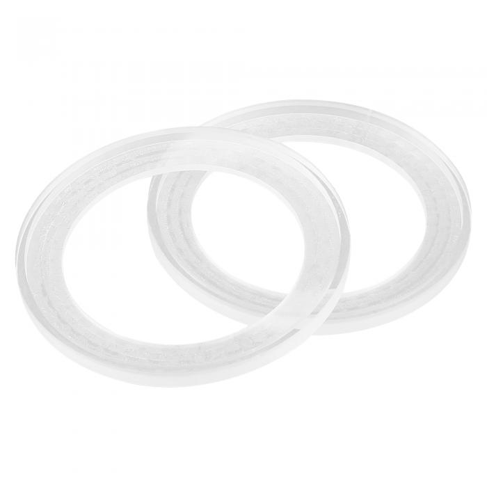 X AUTOHAUX スピーカースペーサーリング取り付けスペーサープレート アクリル ホワイトクリア 79 mm内径 100 mm ペア