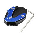 X AUTOHAUX 1セットのオートバイキックスタンド延長パッドサイドスタンドサポートプレート ブラ ックブルー Suzukiに対応ジクサー250 SF 20...