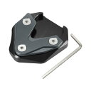X AUTOHAUX 1セットのオートバイキックスタンド延長エンラージャーパッドサイドスタンドサポートプレート ブラ ックチタンカラー Hondaに対応 CB1300 2020-2023用
