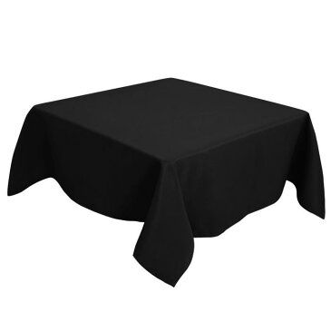 ソウテン PiccoCasa 正方形 テーブルクロス 汚れに強い しわになりにくい 結婚式 ピクニック用 ダイニング テーブルカバー 屋内 屋外 テーブル 140*140cm ブラック