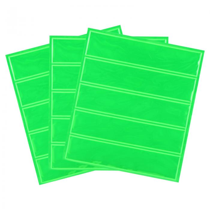 PATIKIL 安全警告ステッカー 反射ステッカー 反射シート 15in3セット 115 x 25mm 防水 自己粘着 高視認..