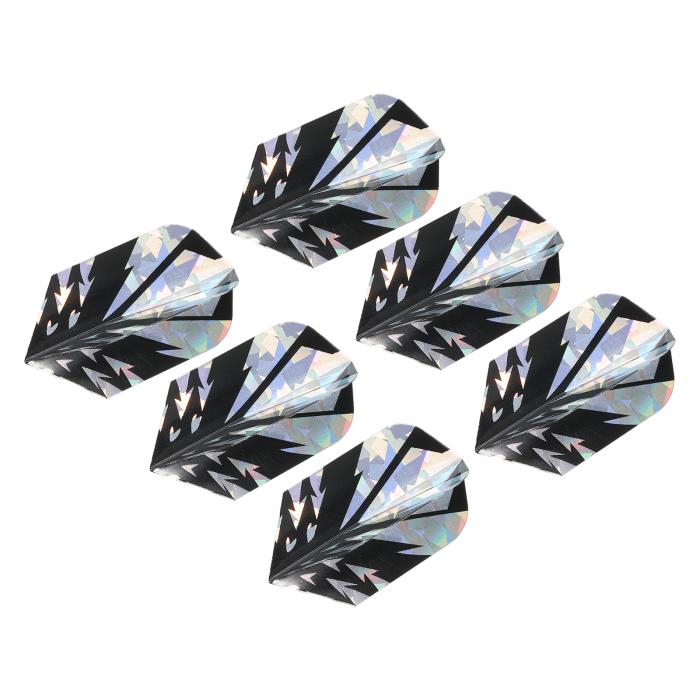 PATIKIL スリムダーツフライト 6個 PET 特別なデザイン ダーツアクセサリー スチールチップダーツとソ..