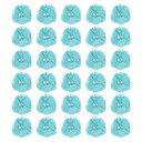 PATIKIL 2インチのシフォンフラワー、30個のラインストーンパール付き縫い付け布製フラワーアートアップリケ、衣類、ウェディングDIYクラフトヘッドバンドデ...