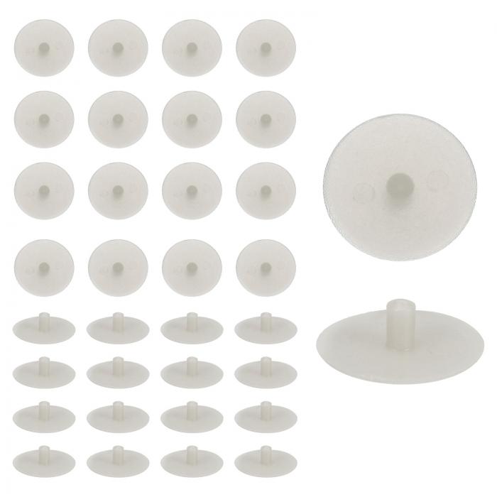 100個のねじキャップカバー、18 x 4.5mmのプラスチック製ねじ飾りカバー、フィリップ スカムフィッティングナット用自己攻釘ねじ、装飾用タッピングファスナー、ライトグレー