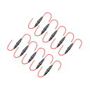 ヒューズホルダー インラインスクリュータイプ ヒューズホルダー 16 AWG 6mm x 30 mm 10個入り
