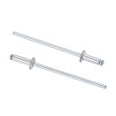 ブラインドリベット 直径2.4mm グリップ長さ6mm アルミプルリベット コアデコレーションリベット シルバートーン 60個
