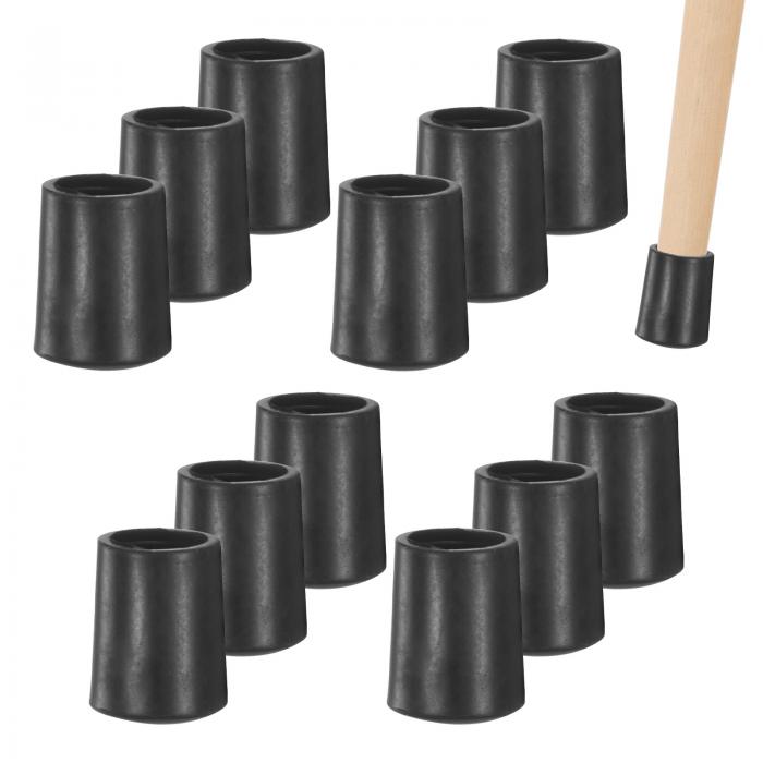 M METERXITY 12個入りのチェアレッグキャップ 5/16"（8mm）PVCチェアレッグフロアプロテクター 折りた..