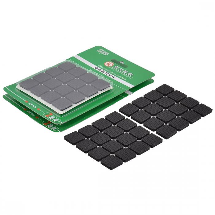 家具保護パッド 家庭 EVA 自己粘着 滑り止め テーブル 椅子 足 18 x 18 x 4mm 96個入り