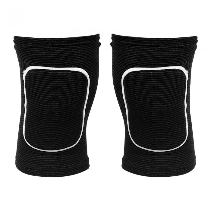 VOCOSTE ニーブレース 保護 スポンジ 膝パッド 柔らかい 通気性 膝のサポート 膝装具 スポーツジムスケート用 ブラックとホワイト サイズM 1ペア