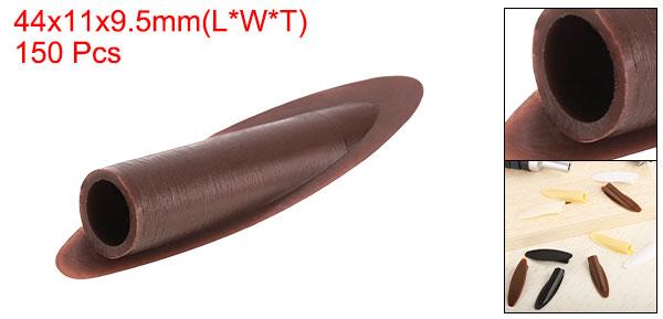 150個のプラスチックポケットホールプラグ 9mmのスラントホールキャップ ポケットホールジグ木工ツールアクセサリー ダーク茶色 [2]