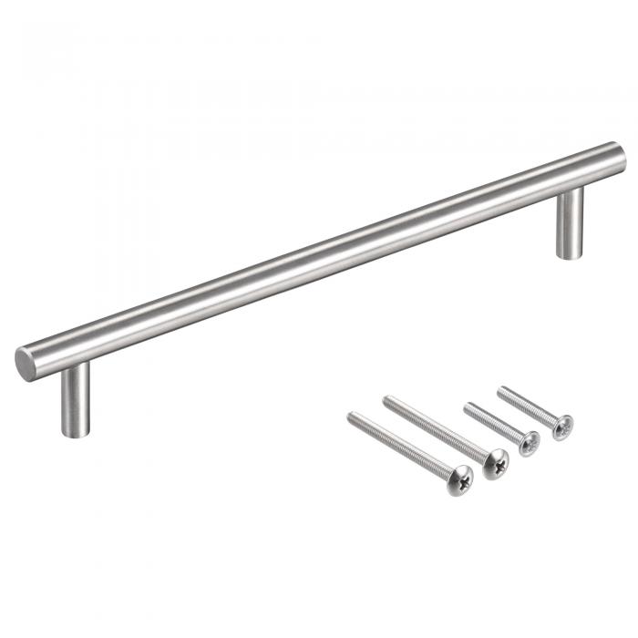 Tバープルハンドル 250 mm長さ 10 mm直径 ステンレス鋼 キャビネットプル 160 mm穴センター距離