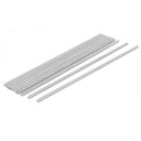 ねじロッド ネジ棒 フルネジ 10本入り メタル 304ステンレス M4x170mm シルバートーン(4)