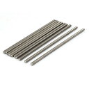 ねじロッド ネジ棒 10本入り メタル 304ステンレス鋼 M5x140mm シルバートーン