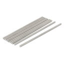 ねじロッド ネジ棒 10本入り メタル 304ステンレス鋼 M5x160mm シルバートーン