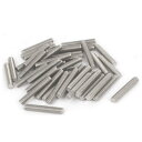 ねじロッド ネジ棒 50本入り メタル 304ステンレス鋼 M6x35mm シルバートーン