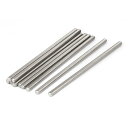 ねじロッド ネジ棒 10本入り メタル 304ステンレス鋼 M6x140mm シルバートーン(4)