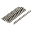 ねじロッド ネジ棒 フルネジ メタル 304ステンレス鋼 M8 x 140mm シルバートーン 10本入り