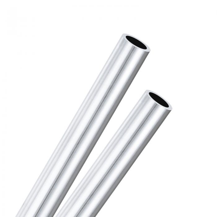M METERXITY 2パック 300mm 6063アルミニウム丸管 9mm内径12mm外径シームレスアルミニウムチューブ 建..