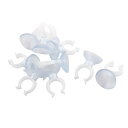 水槽吸盤 エアラインホルダー クリップホルダー 直径30mm プラスチック 10個