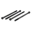 M10x160mm 六角ネジ ソケットキャップスクリュー メトリック 12.9合金鋼製 ブラック 4個