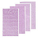 3584個8シート ライトパープルのラインストーンステッカー 3/4/5/6 mm セルフアドヒーシブラインストーン ジェムズ DIY装飾クラフト フェイス アイ ネイル ヘア メイクアップ用