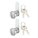カムロック 20mmシリンダー長 48mmフラットカムナットオンタイプ 同様キー付き 2個(3)