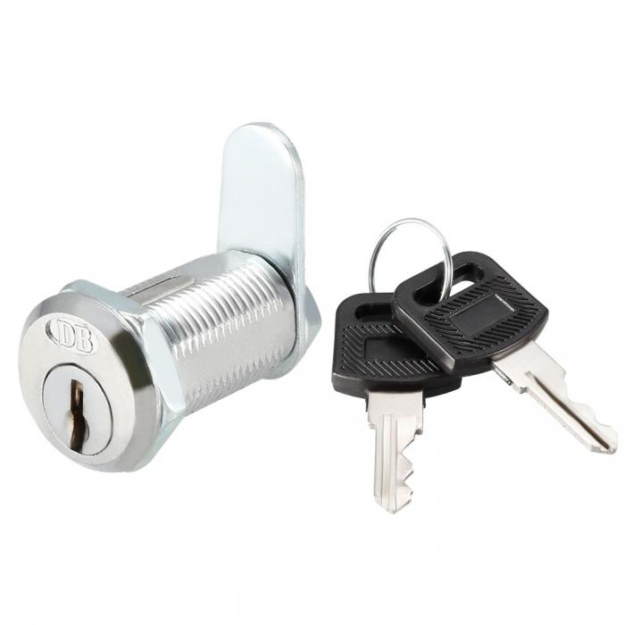 カムロック 30mmシリンダー長 35mmロングカムナットオンタイプ 別のキー付き