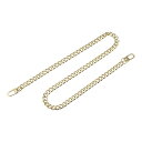 フラットチェーンストラップ 財布ストラップ アイアン製 アクセサリー バックル 代替品 バッグ用 DIY ゴールドトーン 長さ800 mm