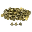 100個 アクリルス パイ クコーンスタッズ 8x8mmのフラットバック 縫い付けまたは接着剤で使用可能なパンクス パイ クビーズ 衣類 靴 バッグの装飾に最適...