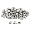 200個 アクリルス パイ クコーンスタッズ 8x8mmのフラットバック 縫い付けまたは接着で使用できるパンクス パイ クビーズ 衣類 靴 バッグの装飾に最適(...