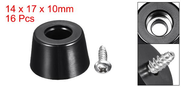 丸いゴム製バンパーフィート ステンレス鋼のネジとワッシャー 家具 電子機器 滑り止め用 16 mm Wx10 mm H 16個 [2]