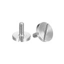 M3x8mm スロット付き丸頭大フラットヘッドねじ 10個入り 304ステンレススチールスロット付き装飾ねじ