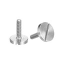 M3x12mm スロット付き丸頭大フラットヘッドねじ 5個入り 304ステンレススチールスロット付き装飾ねじ