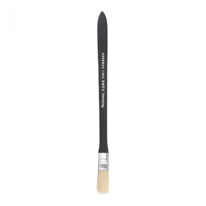 チップペイントブラシ 木製ハンドル付き ペイントツール 壁 ドア キャビネット 家具 柵用 15 mm幅