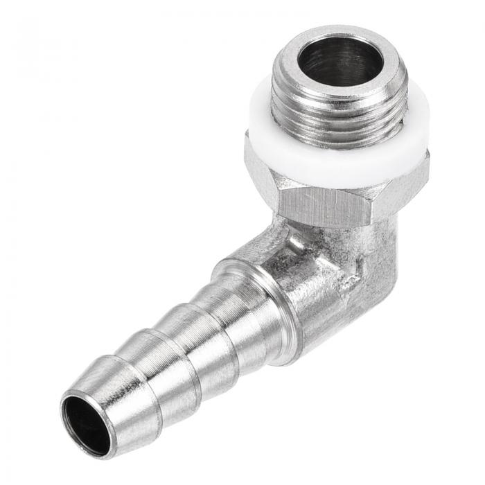 とげのあるパイプ用品 ニッケルメッキ銅製 シルバートーン L字型90度 チューブヒートポンプ配管カプラ..