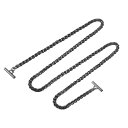 アイアンフラットチェーンストラップ 1300 mm ハンドバッグ チェーンアクセサリー 財布チェーンストラップ トグルクラスプ付き ショルダーバッグクロスボディ...