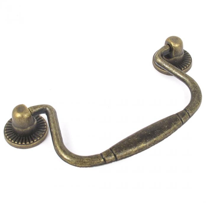 プルハンドル 金属素材 ブロンズトーン 100 x 50mm ビンテージスタイル