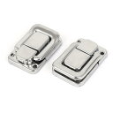 パッチン錠 トグルラッチ シルバートーン 金属 ネジ山 トグルラッチキャッチ 取付穴径3 mm 2個入り