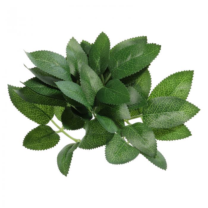 PATIKIL 19 x 9 cm 人工緑の葉 30個入り バルク緑の葉フェイクローズフラワーリーフフェイクリーフ ウェディングブーケリース装飾用
