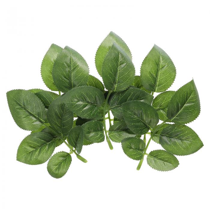 PATIKIL 12 x 10 cm 人工緑の葉 バルク緑の葉 90個入り フェイクローズの葉 フェイク葉 ウェディングブーケ リース装飾用