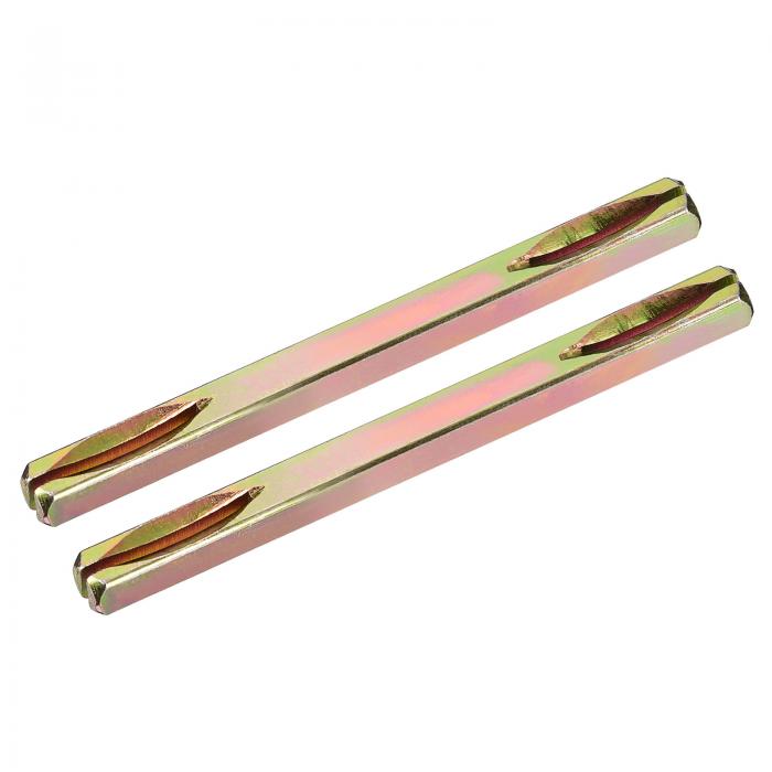 2個セットのドアノブスピンドル 110mmの長さのスペアドアハンドルスピンドル ビンテージドア用のストレ..