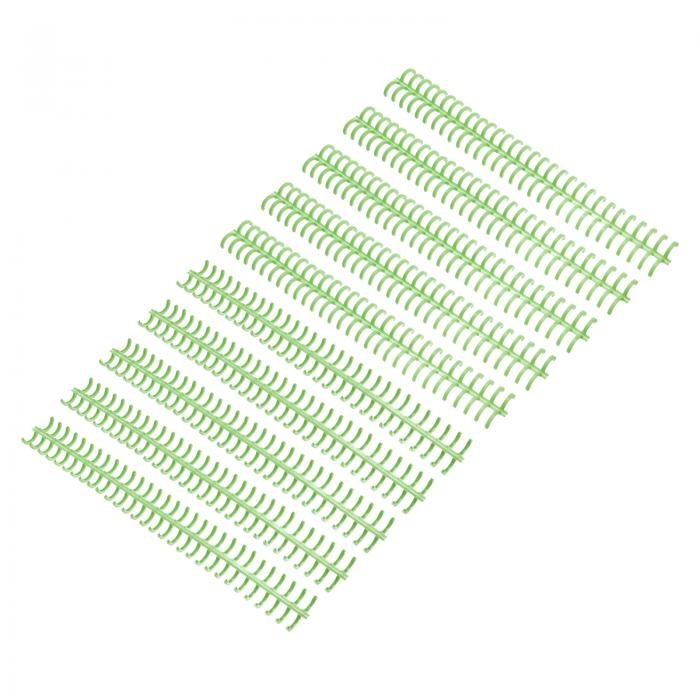 PATIKIL 30穴ルーズリーフ バインダーリング 10個 プラスチックバインダーリング 55-75枚紙 DIYペーパー ノート オフィス学習用品用 グリーン