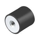 ゴム マウント 20x20mm ゴム 雌 M6 スレッド アイソレータ 交換 アンチ 振動 パッド フラット 2個入り